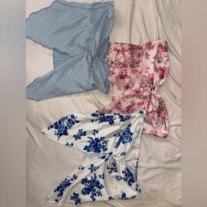 SHEIN Blue, Pink, and White Floral top bundle
